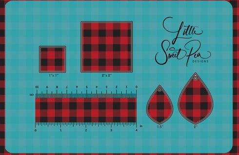 0048 - Red & Black Plaid (Small)
